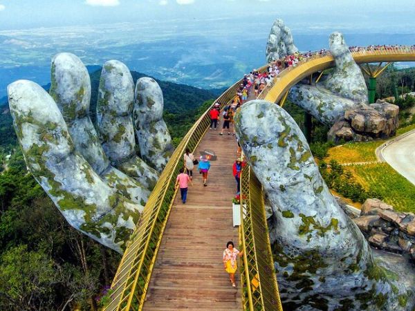 Hand Bridge Da Nang Vietnam
